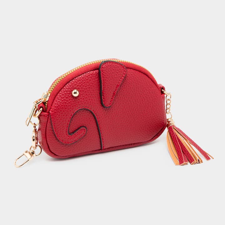 Elephant Tassel Keychain Mini Bag for wholesale by Sensibling Corp.