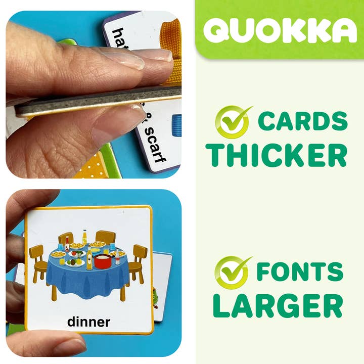 QUOKKA - Wholesale Learning Cards - Kids & Baby - Behavior Chore Chart Cards 95 for Kids | Magnetic Calendar L4