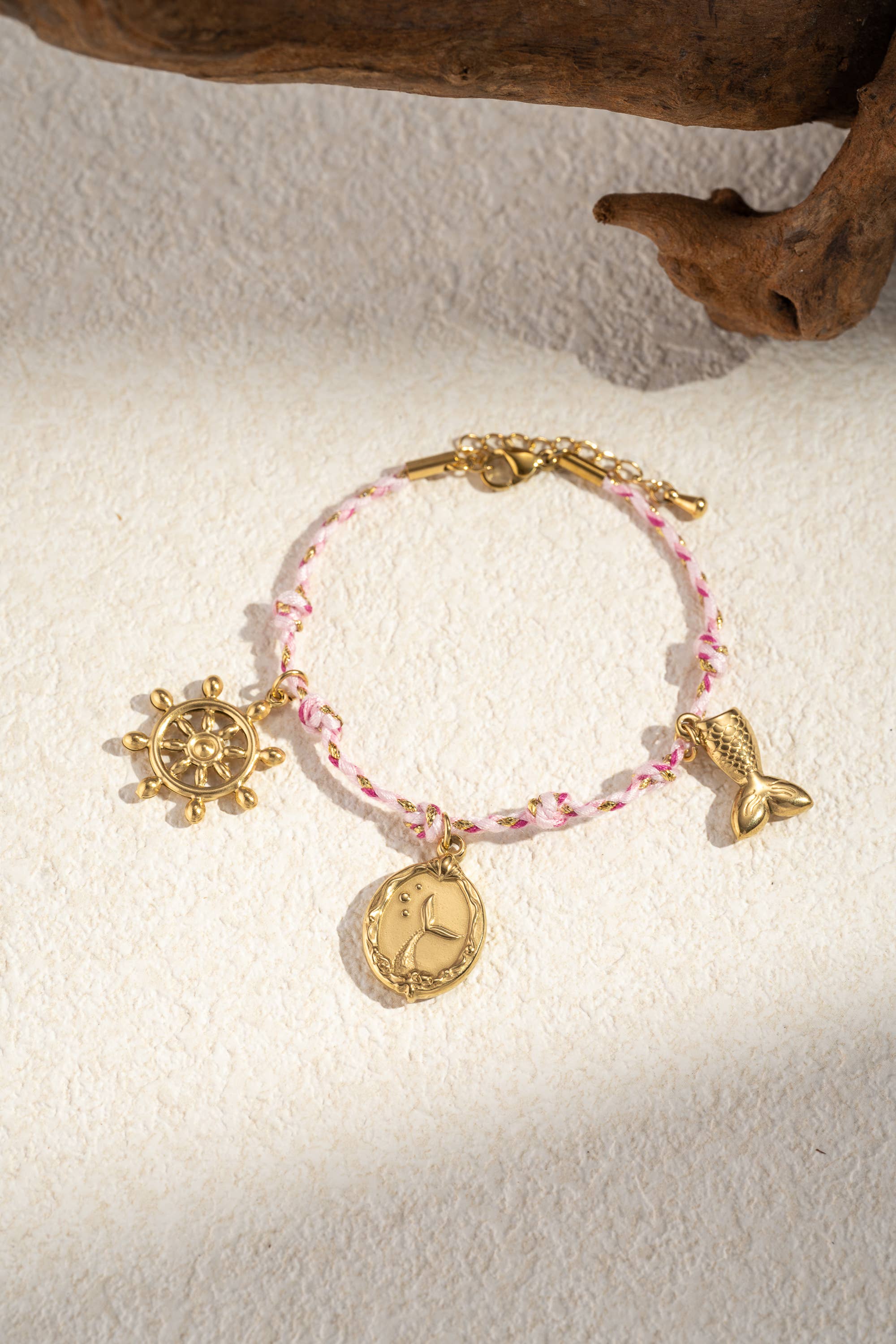 COSMOS - Wholesale Charm/Dangle Bracelet - Mermaid bracelet and steel rudder rope seaside style0