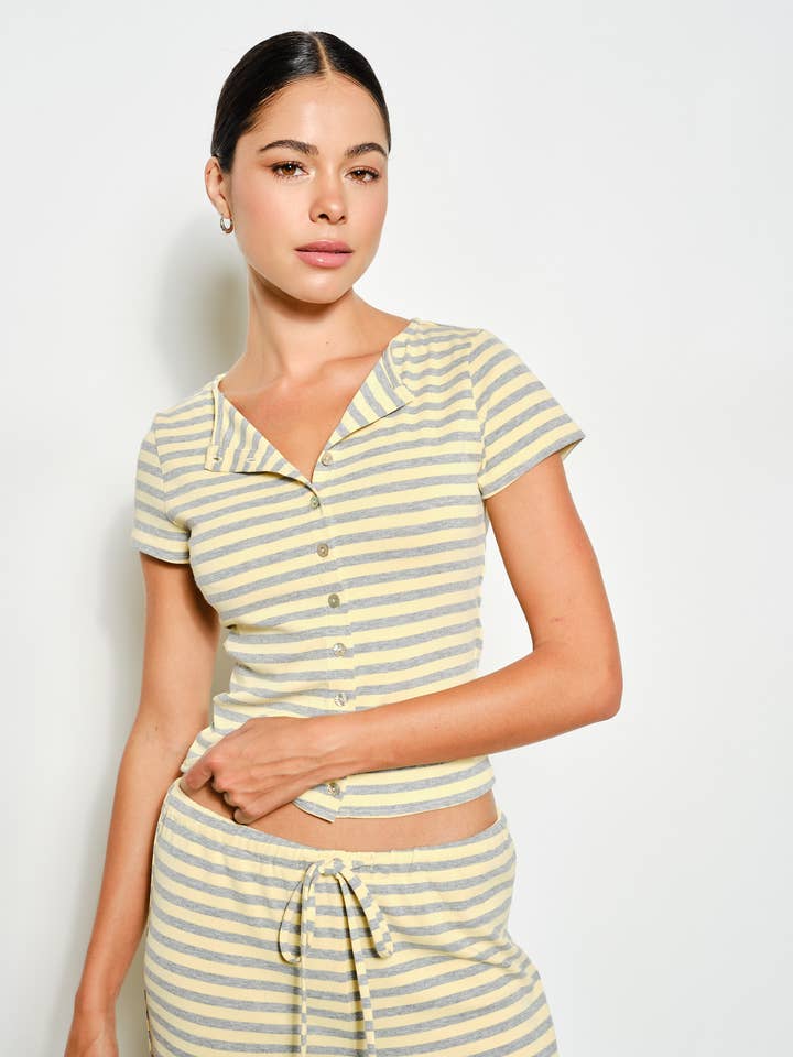 HAUT RAYÉ RONNIE pour la vente par Pretty Garbage