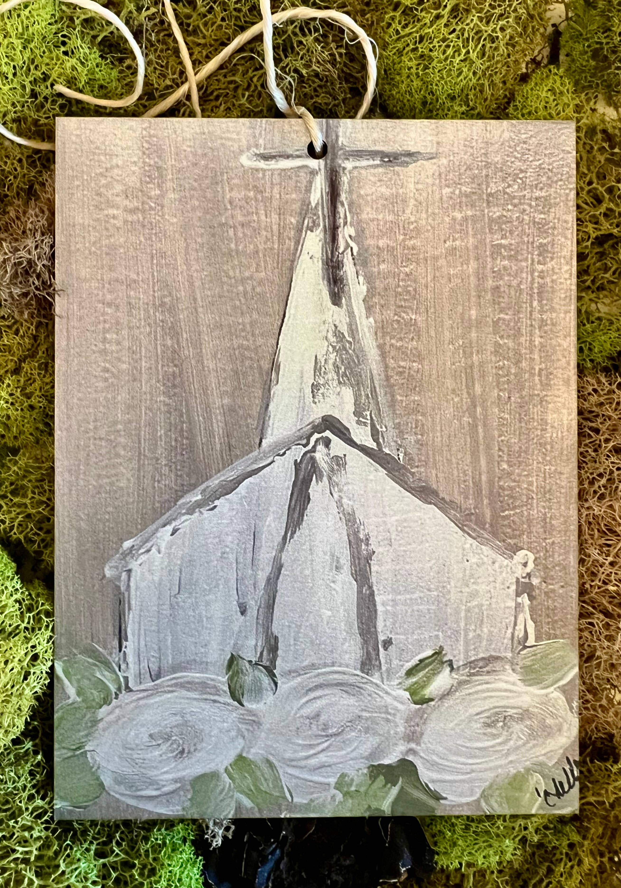 The Happy Butterfly - Vendita all'ingrosso Ghirlanda - Etichette per Cestini di Pasqua e Accessori per Ghirlande: Chiesa Grigia1