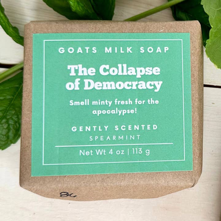 Spearmint | Political Humor | Gift | 4 oz Goat Milk Soap for wholesale by Falcone Farm