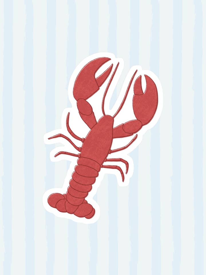 Autocollant homard pour la vente par Becca Scott Design