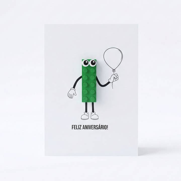 Vykort gjort av LEGO-bitar - Födelsedag - Modell 3 för wholesale av BRICKS