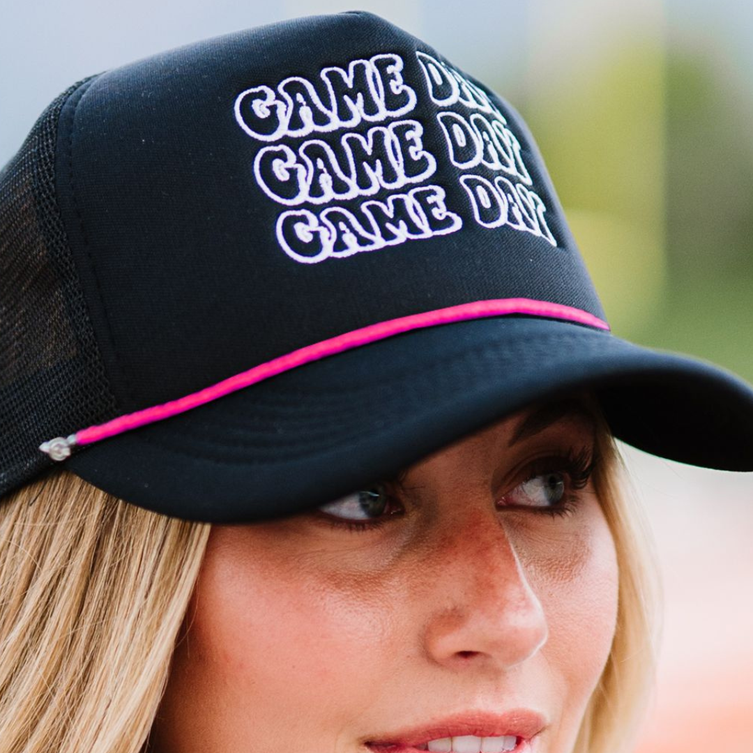 The Classy Cloth WS - Wholesale Trucker Hat - Women's - Embroidered Trucker Hat - Game Day RTS3