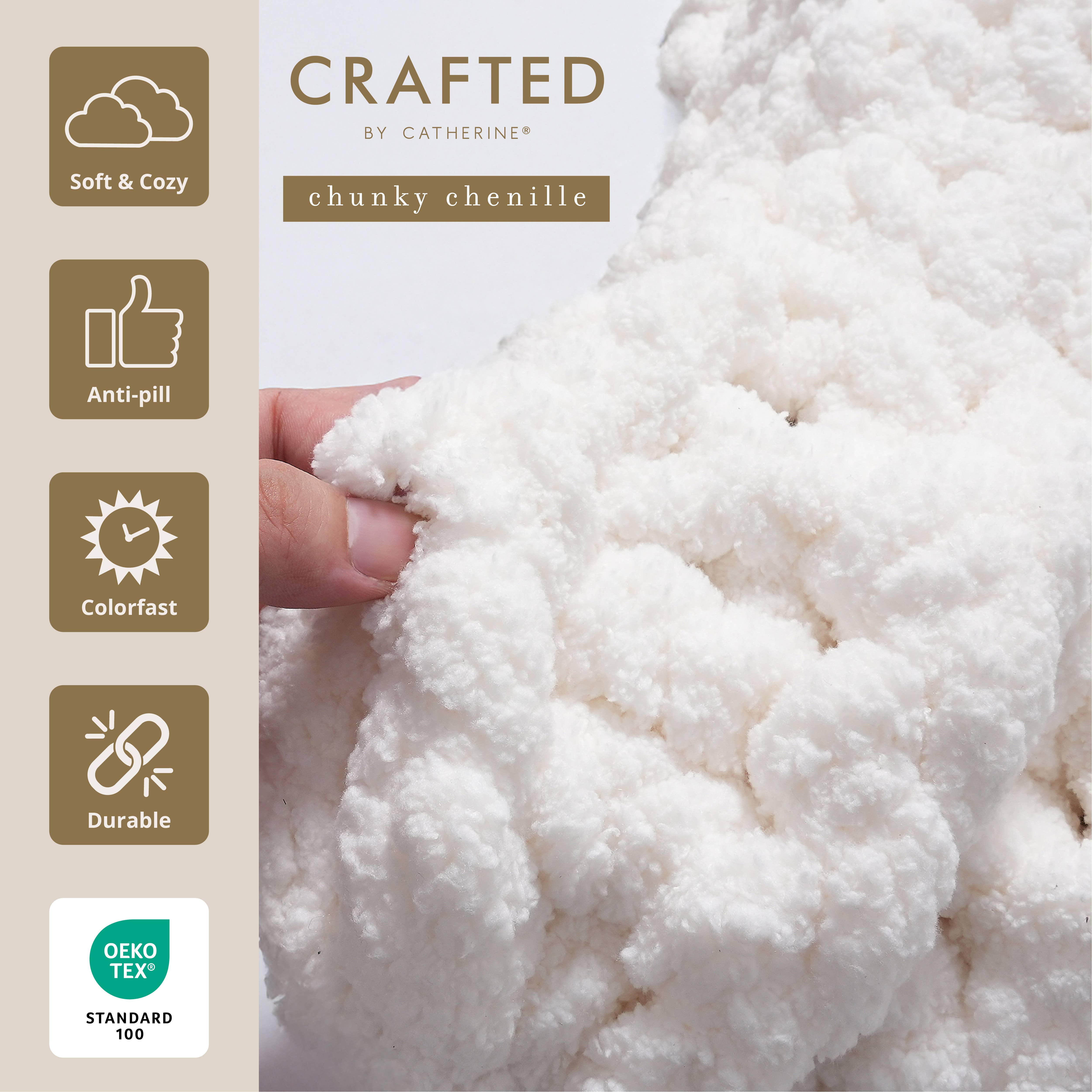 Crafted by Catherine - Wholesale Yarn - Chunky Chenill Yarn | 8oz/227g | Jumbo #7 | Pack of 630