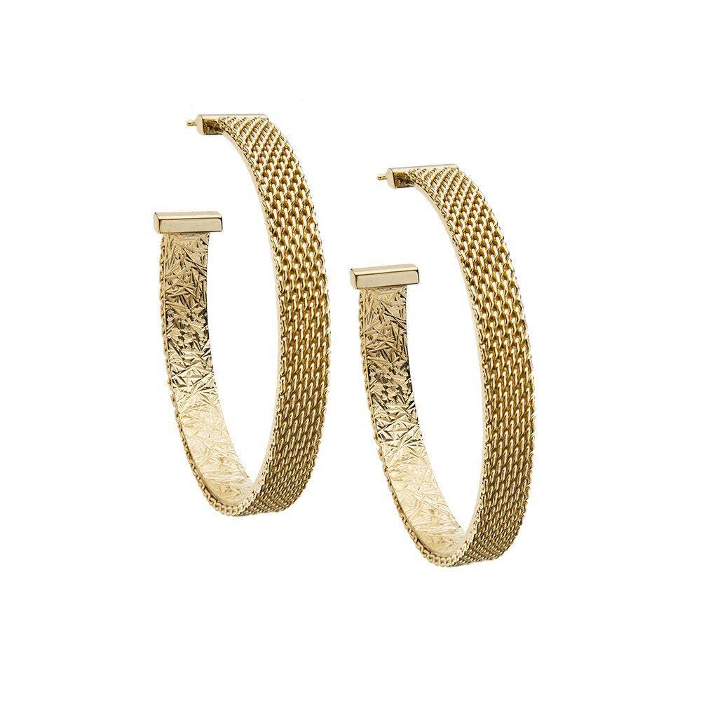 Jennifer Zeuner Jewelry - Wholesale Hoop Earrings - Josefina 2" Hoops