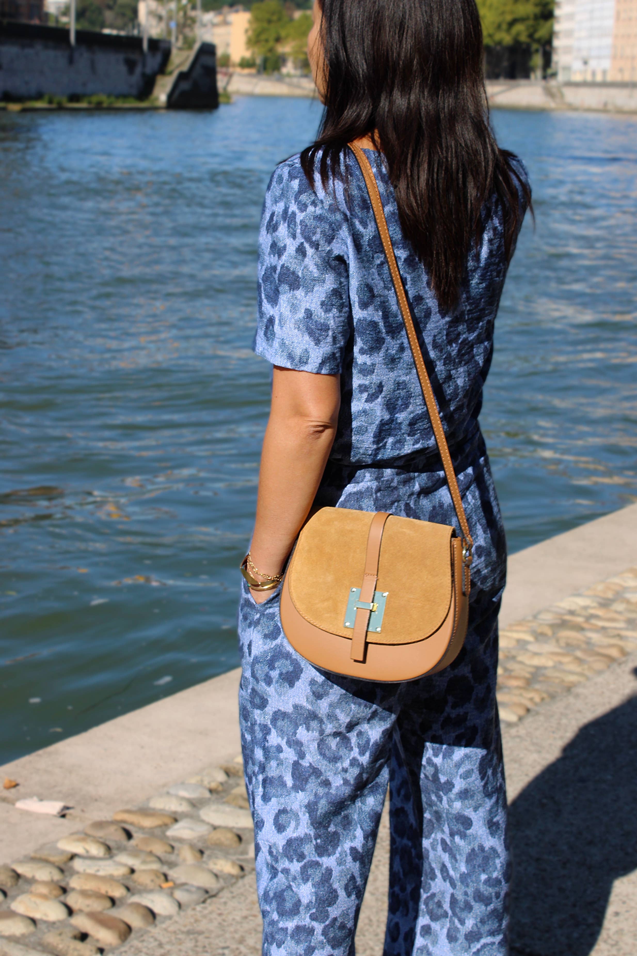 MY DRESS MADE - Vendita all'ingrosso Tessuto - Tessuto viscosa fiammata DENIM LEOPARDATO - Stampato in Francia7