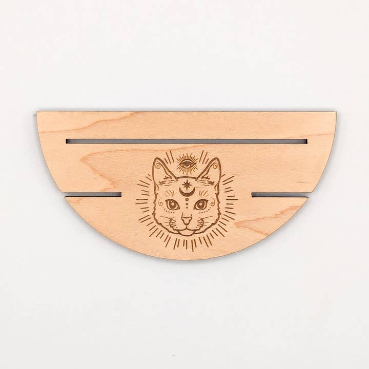 Suporte para Cartas de Tarot com Gato de Terceiro Olho - Pronto para Envio por atacado de Ritual Pursuits