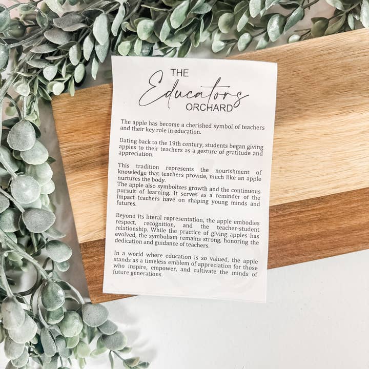 Lumber Revolution - Vente Objets de décoration - Ornement de Pomme en Bois "Le Verger de l'Éducateur"5