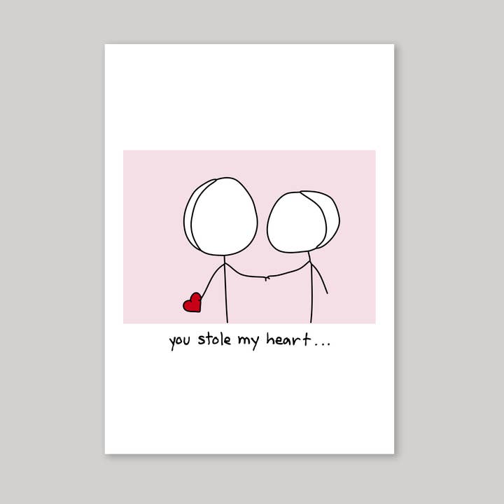Biglietto di auguri You Stole My Heart per la vendita all'ingrosso da parte di Icon