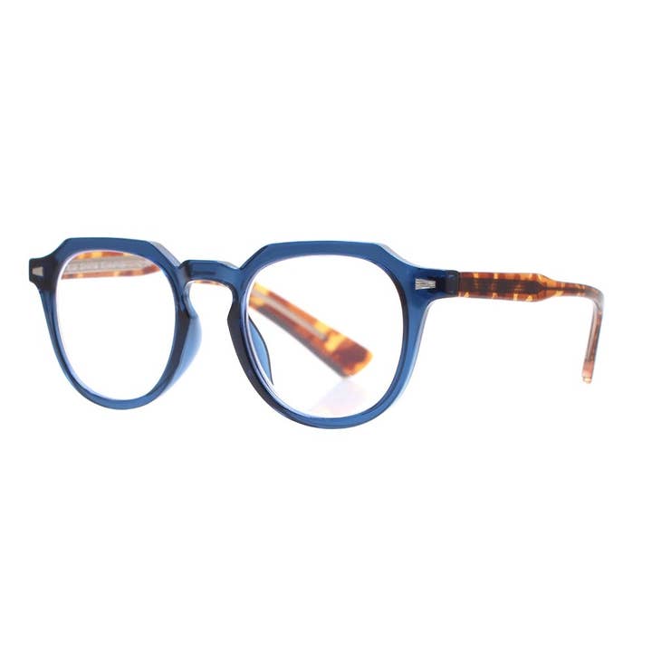 BENN | Matte Navy Blue | Matte Tortoise | Blue Light for wholesale by Ryan Simkhai Eyeshop