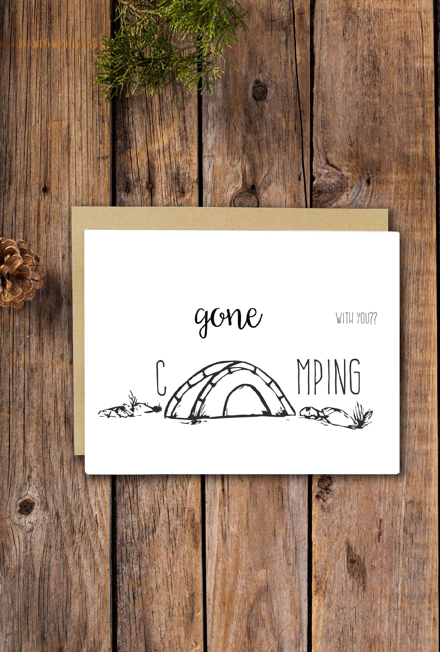 Drawn to Ecology - Wholesale Everyday Greeting Card - Gone Camping Card5