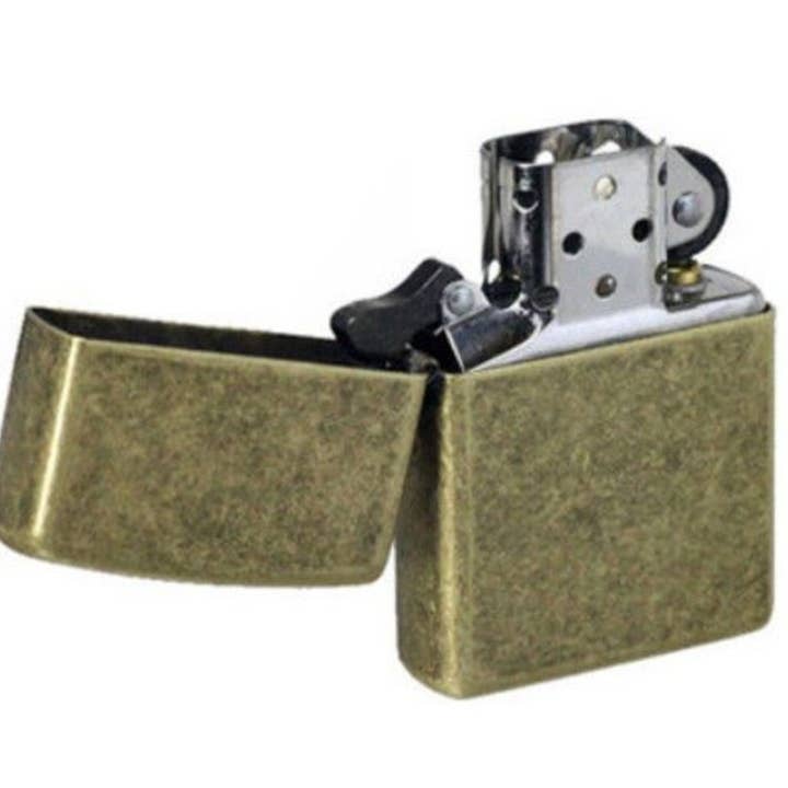 Benhalex - Wholesale Lighter - Zippo Antique Brass Rustic Windproof Lighter #201FB4