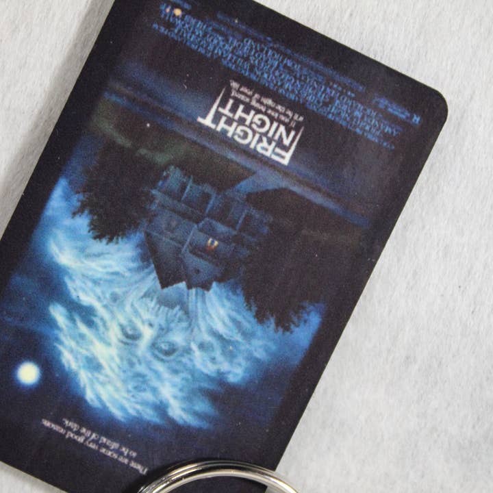 Raven Design - Wholesale Keychain - Unisex - Fright Night 1985 horror movie poster keychain1
