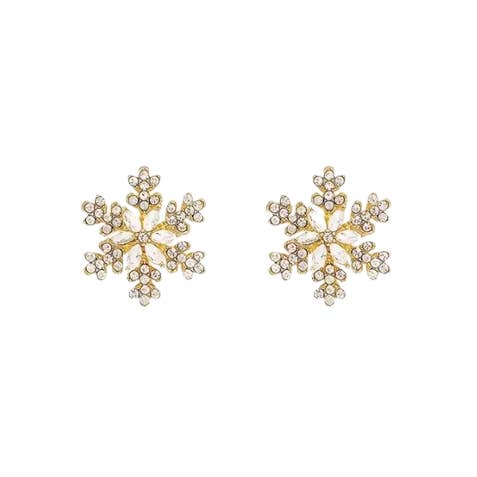 Vie Jewelry - Wholesale Stud/post earrings - Snowflake Earrings0