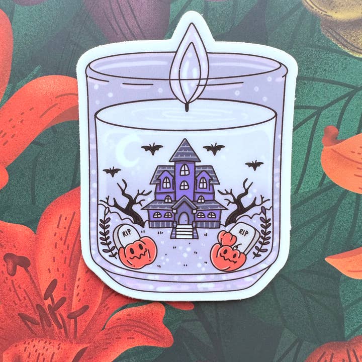 Smells Like Halloween Vinyl Sticker, 2.2” x 3.0” for wholesale by Merry May