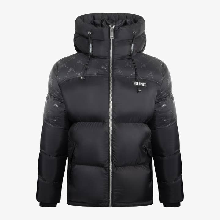 Impact Black Down Jacket for wholesale by Horspist Paris