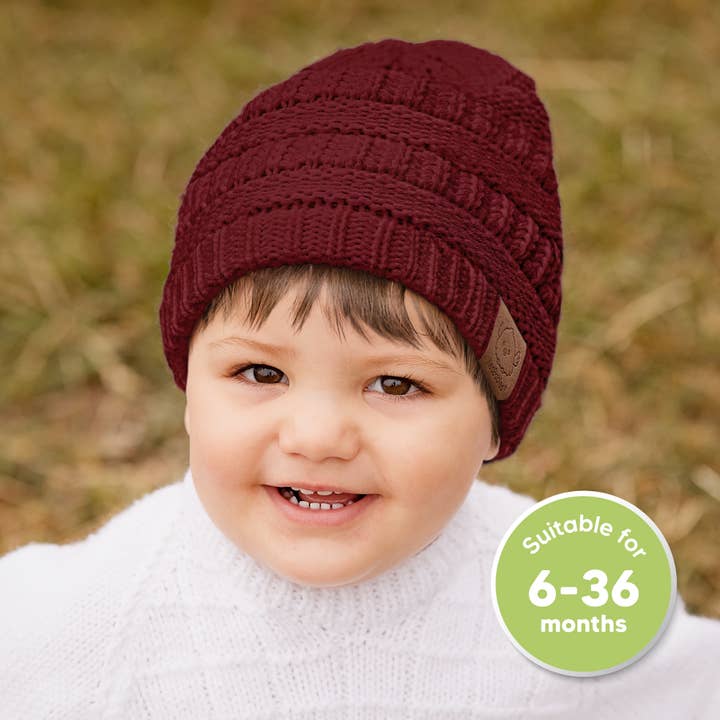 KeaBabies - Wholesale Newborn/Knit Hat - Baby - KeaBabies 3-Pack Warmzy Baby Beanies (Terracotta, M)