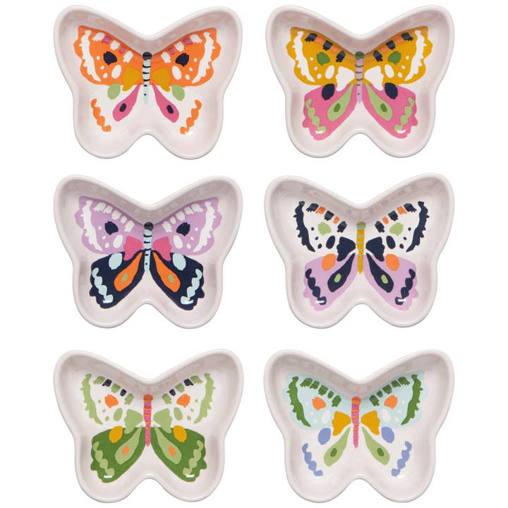 Flutter By Shaped Pinch Bowls Set of 6 for wholesale by Danica Jubilee