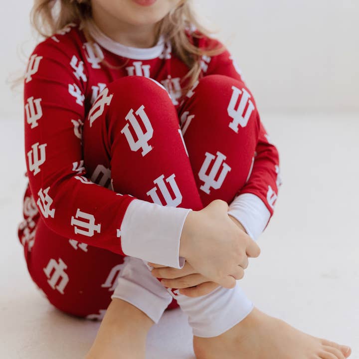 Tailgate Tikes - Wholesale Sleepwear Set - Kids - Indiana Hoosiers Two-Piece Pajama Set2