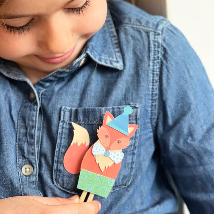 Cotton Twist - Wholesale DIY Craft Kit - Kids - Make Your Own Fox Peg Doll Kit