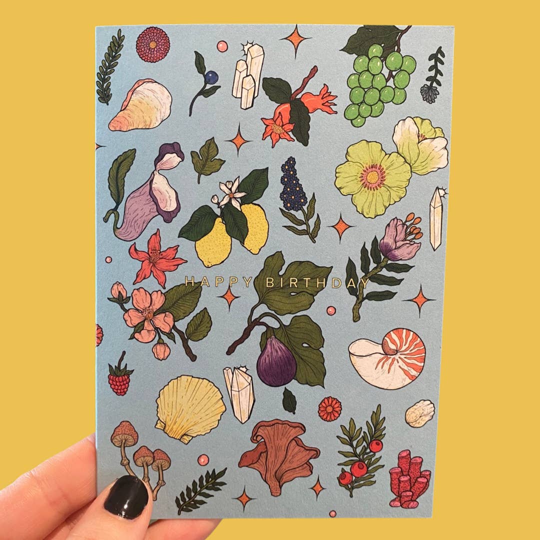 Piece of the Peach - Wholesale Birthday Card - Earth & Sea - Beautiful birthday cad 1