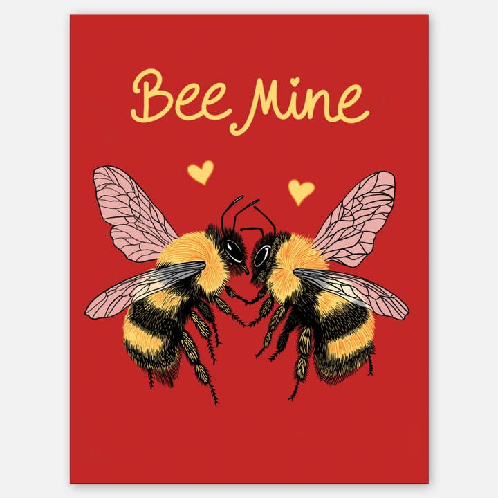 Bee Mine - A2 greeting card for wholesale by Paper Slam