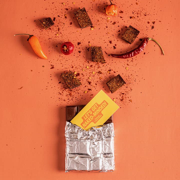 Naked Chocolate - Wholesale Chocolate Bar - 65% DARK CHOCOLATE WITH AMAZONIAN RED CHILI PEPPER5