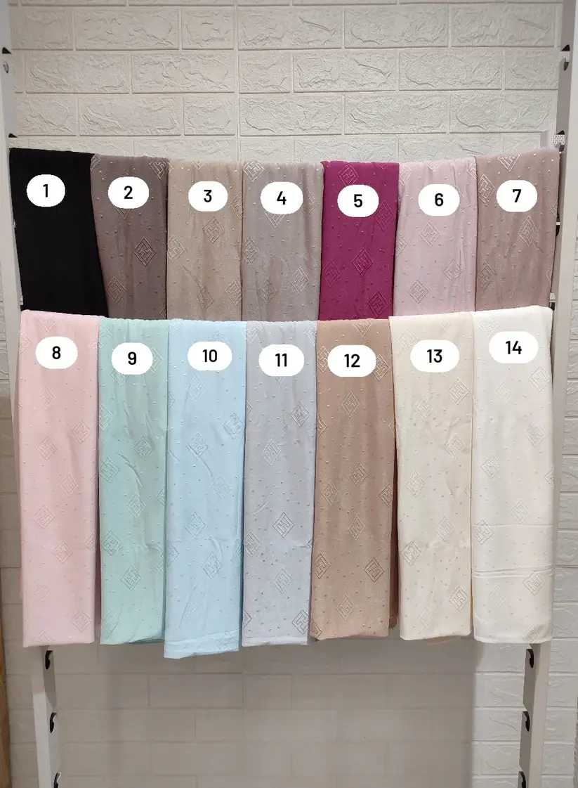 Hecho a mano - Vendita all'ingrosso Bandana/foulard per capelli - Donna - Hijab elastico in tessuto, misura 185 x 65 cm3