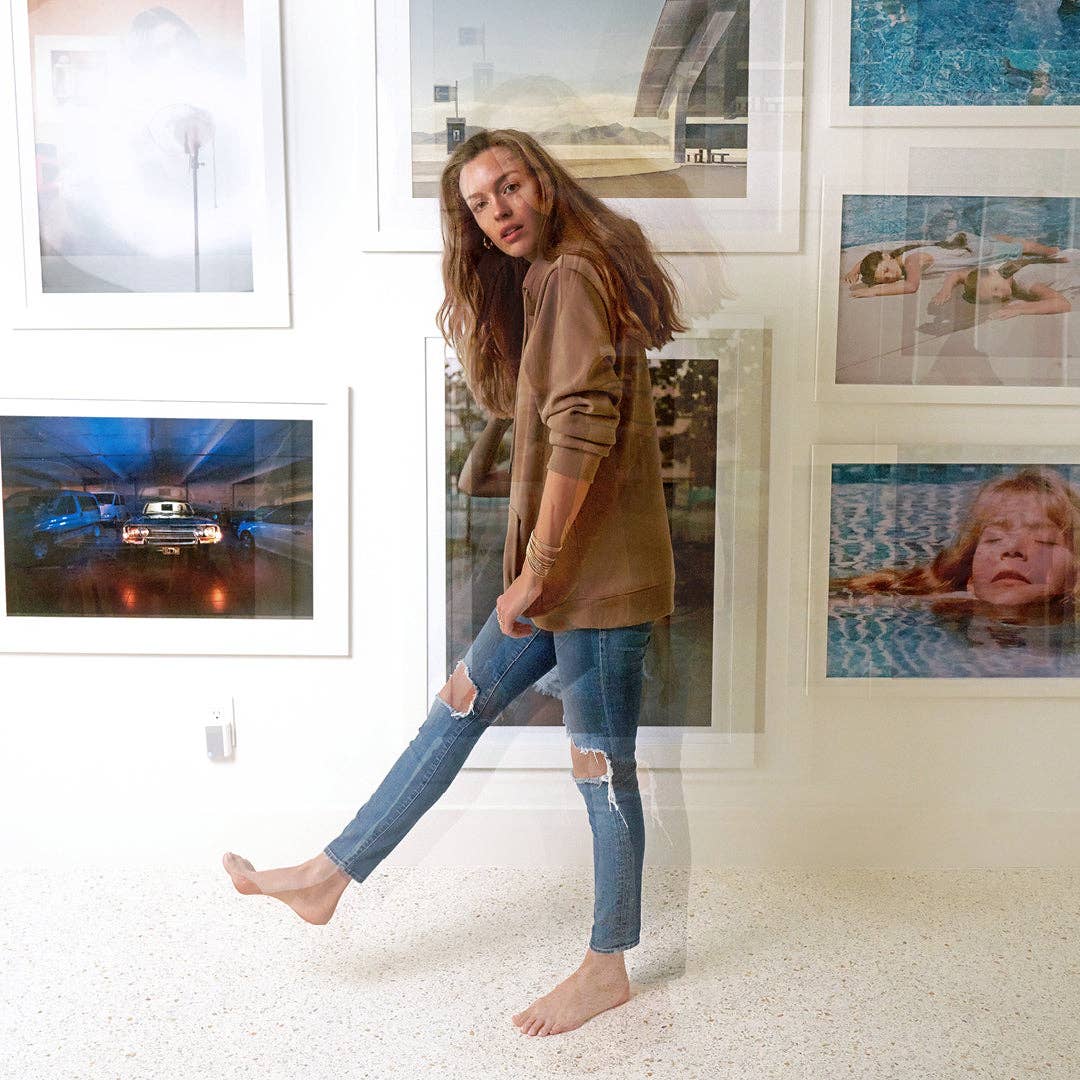 22 Jewelry - Wholesale Hoodie - Women's - SACHA SADDLE SWEATER BROWN UNISEX1