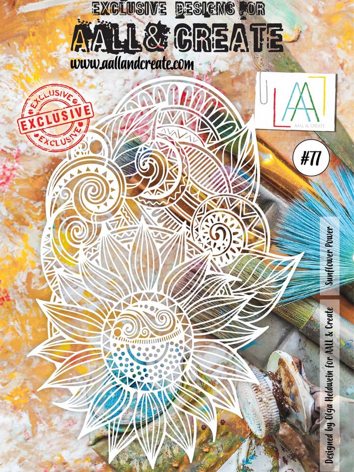 Sunflower Power - Stampino A4 #77 per la vendita all'ingrosso da parte di AALL AND CREATE