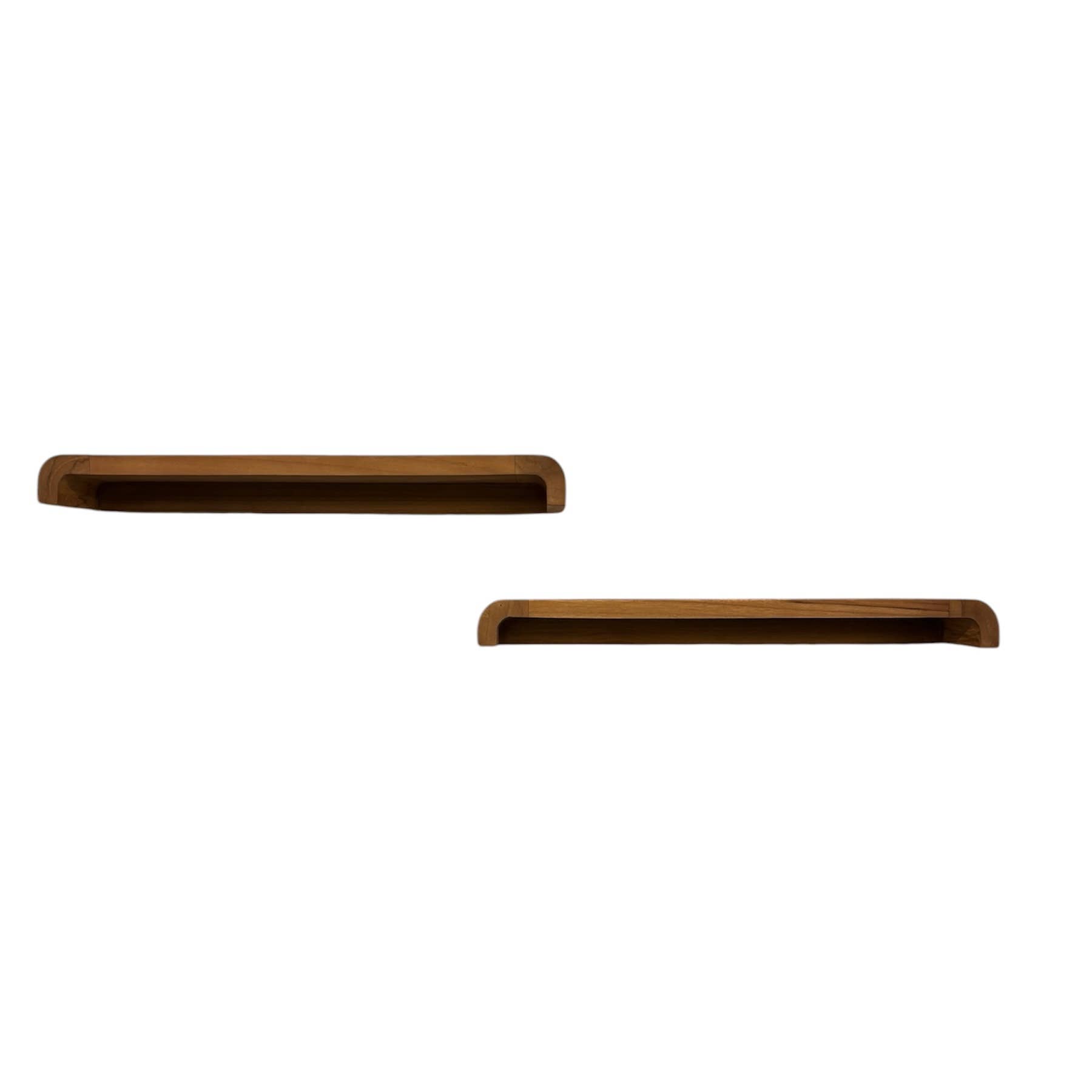 Asia West - Wholesale Wall Mounted Shelf - Solid Teak Wall Mounted Floating Shelf (Pair)3