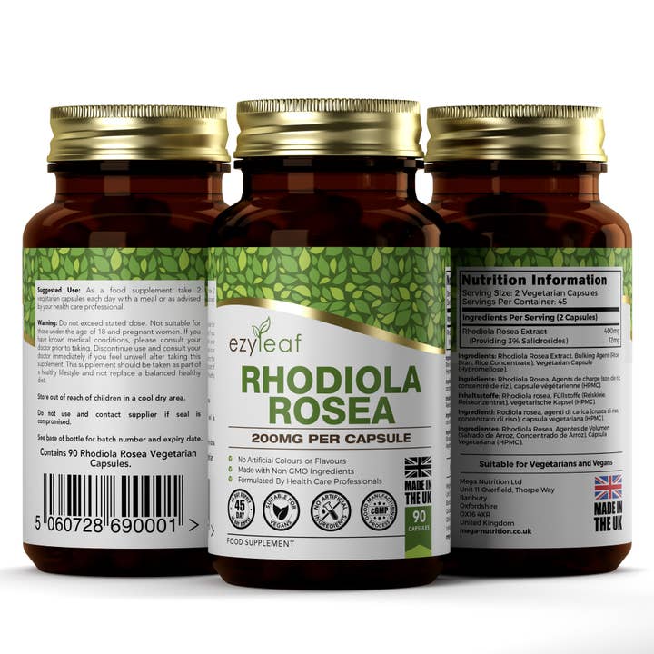 Focus Supplements – wholesale Oral supplement/vitamin – Rhodiola Rosea 200mg 90 Capsules1