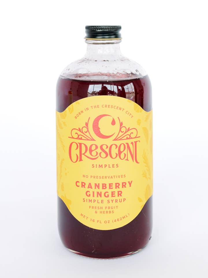 Bar Size Cranberry Ginger Simple Syrup for wholesale by Crescent Simples