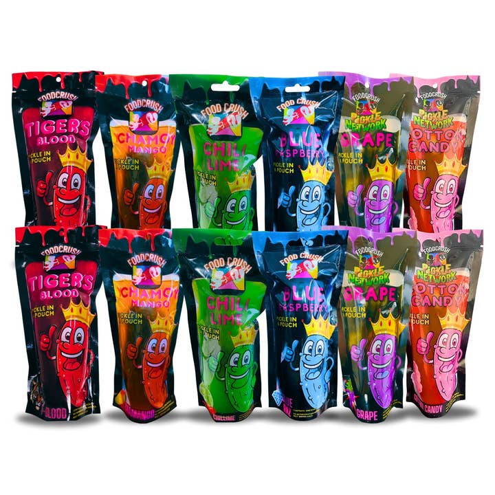 Food Crush Corp - Wholesale Pickled Vegetables - 12 Pack Pickle Variety Pack - 6 Unique Flavors by Food Crush