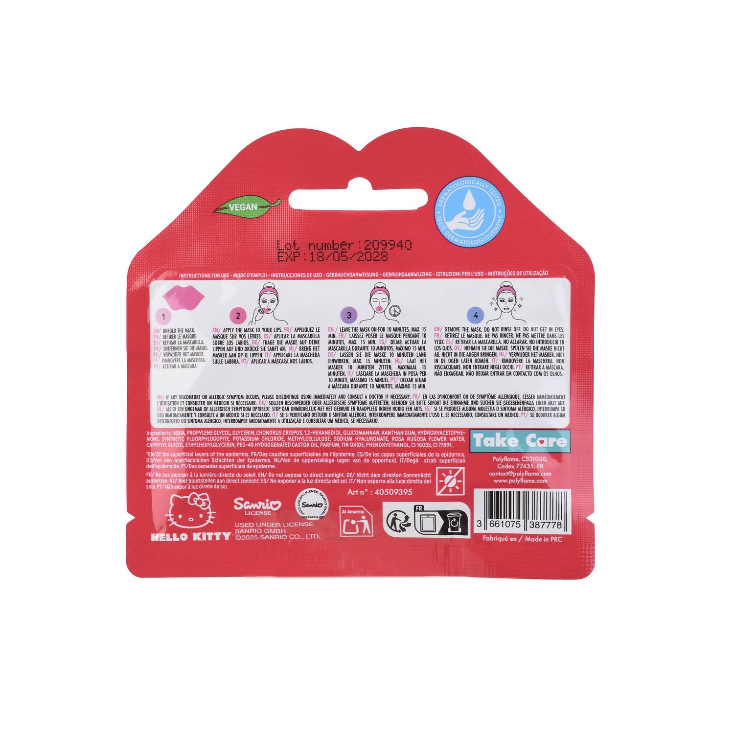 Takecare - Wholesale Lip Treatment/Mask - Hello Kitty Plumping Lip Mask2