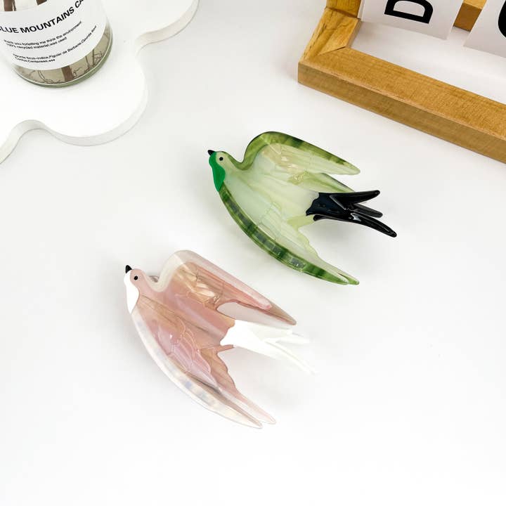 mildstyles - Wholesale Hair Clip - Women's - Swallow Bird Animal Color-Block Acetate Hair Claw Clip4