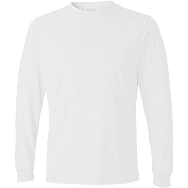 M2O: White Unisex Long Sleeve Crew for wholesale by Mad Style