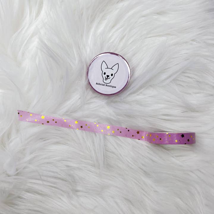 FUCSIA STARS - 10MM - WASHI TAPE for wholesale by AubrielBoutique