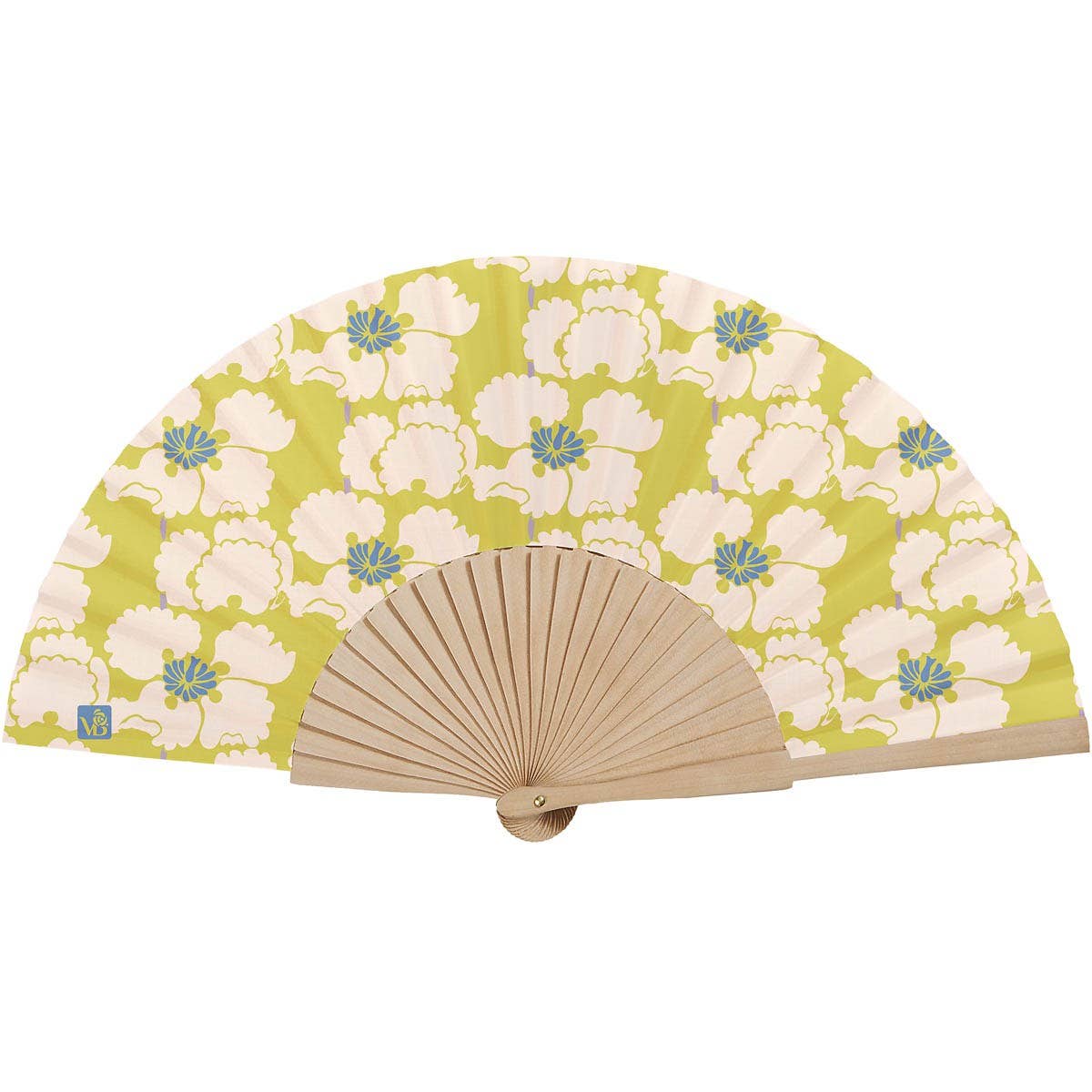 Vent de Bohème - Wholesale Handheld Folding Fan - Birch wood fan Paola1