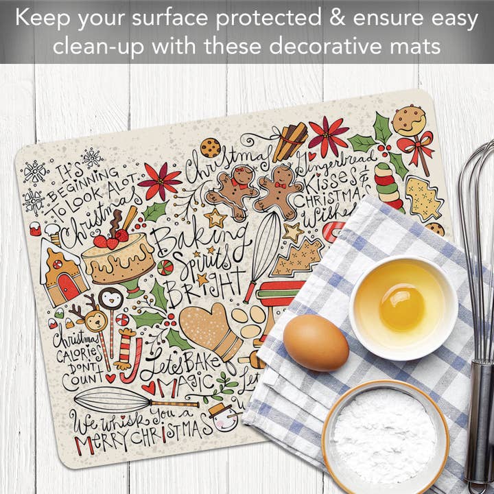 CounterArt/Highland Home/Thirstystone/CoasterStone - Wholesale Cutting board - "Christmas Toss" Designer Flexible Cutting Board Mat5