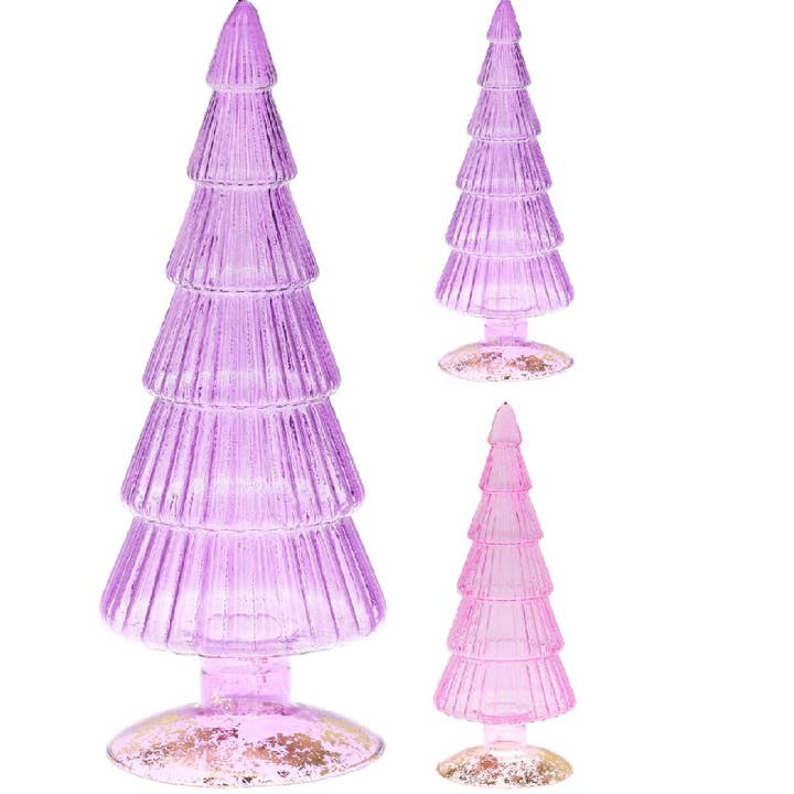 DRYdecorations - Wholesale Christmas Decoration - Kerstboom glas fuchsia/ paars0
