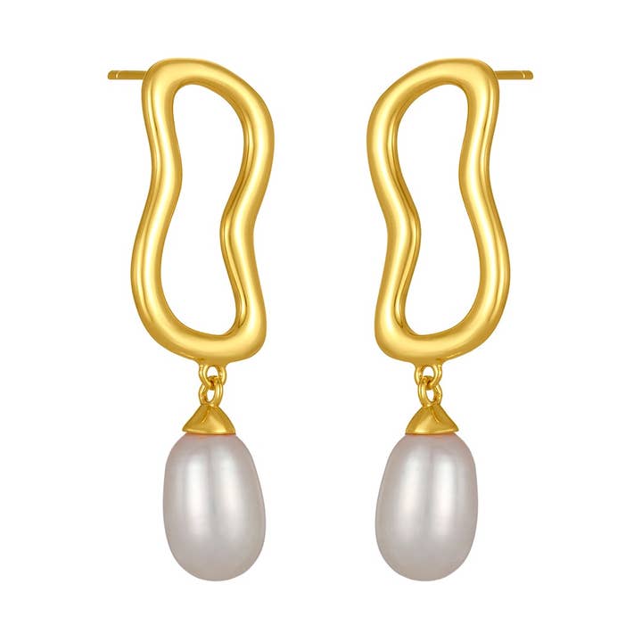 BOUCLES D'OREILLES MATILDA DORÉES pour la vente par fyb jewelry