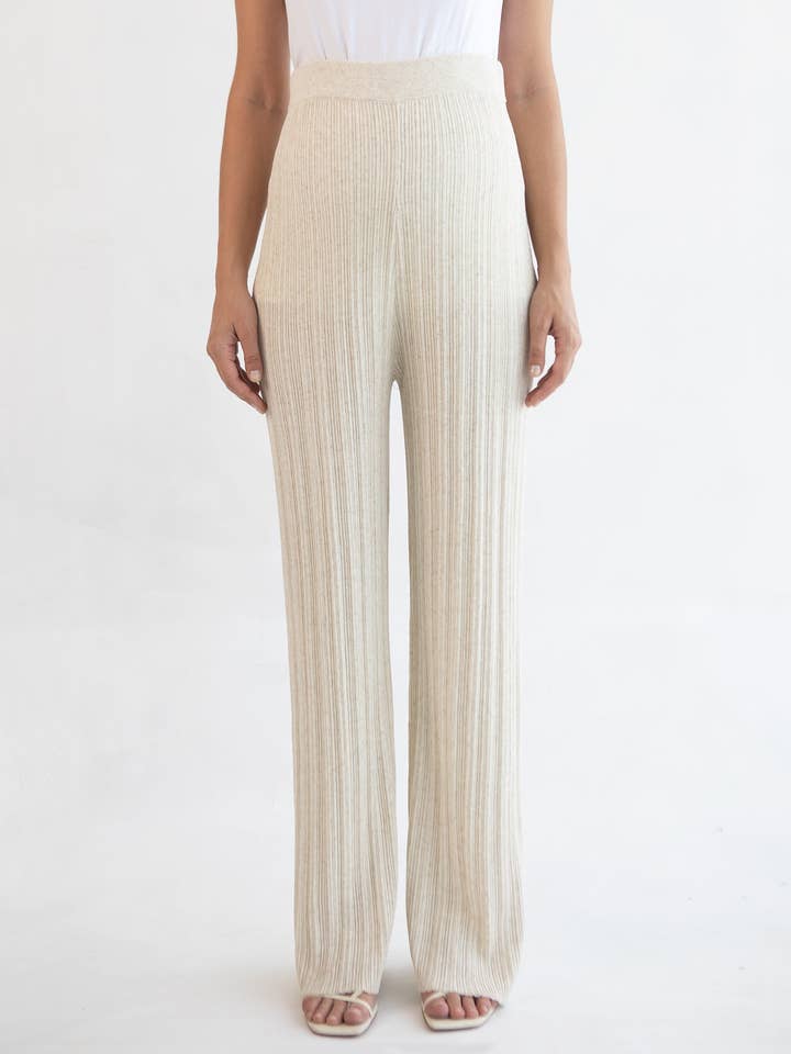 Pantalones de punto de lino para maternidad Collete para venta al por mayor de Soon Maternity