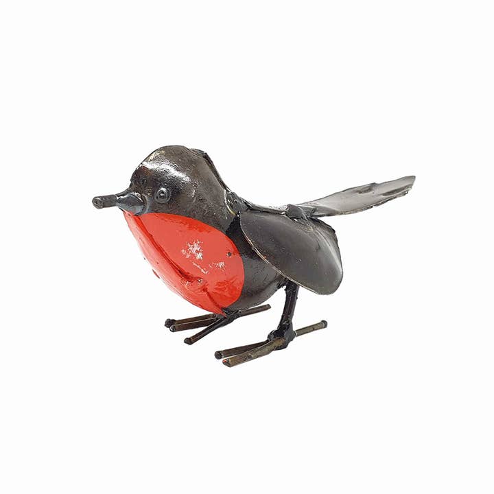 VIE - Wholesale Sculpture - Small Recycled Metal Bird Sculpture12