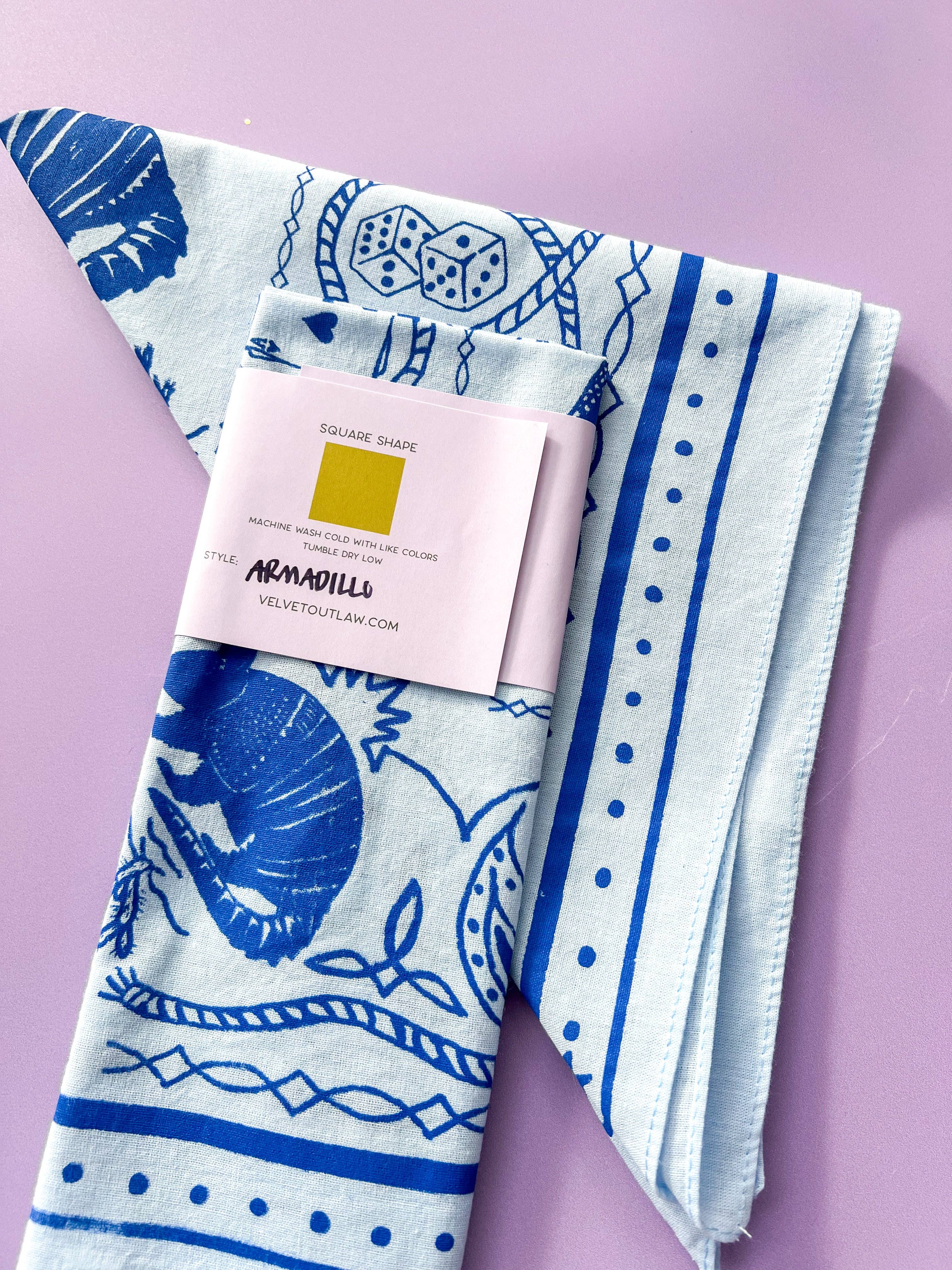 Velvet Outlaw - Wholesale Bandana - Unisex - Armadillo Cotton Bandana - Multiple Colors21