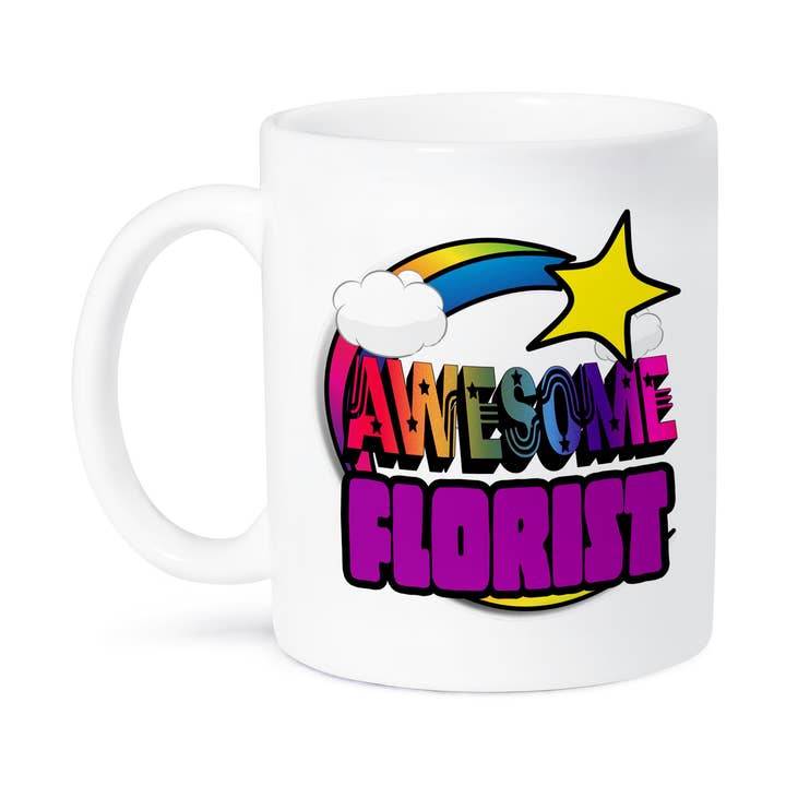 3dRose - Wholesale Coffee Mug - 3dRose, Shooting Star Rainbow Awesome Florist, Mug8