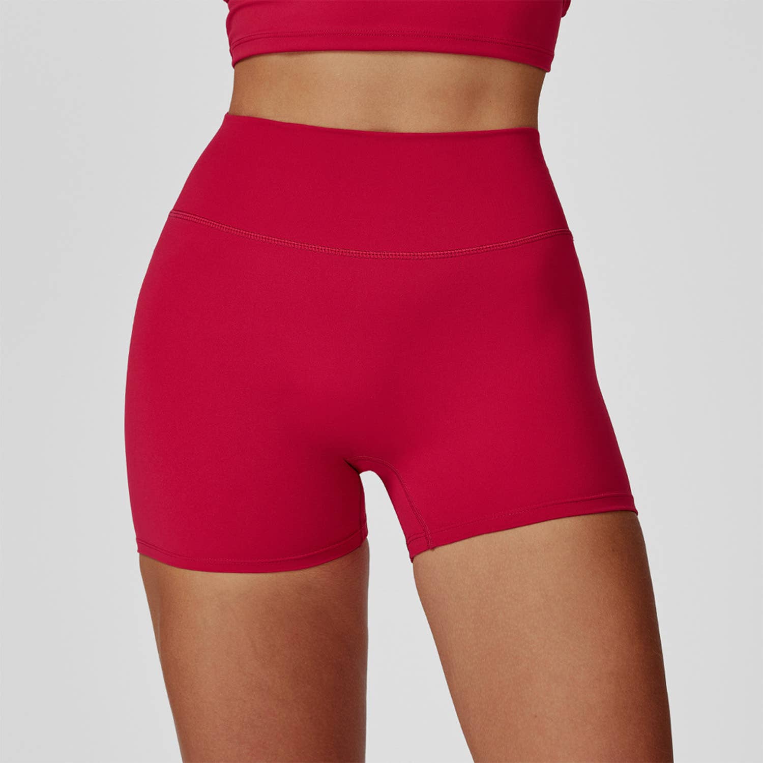 Crave by FW - Wholesale Athletic Shorts - Women's - No Front Seam High Waist Biker Shorts40