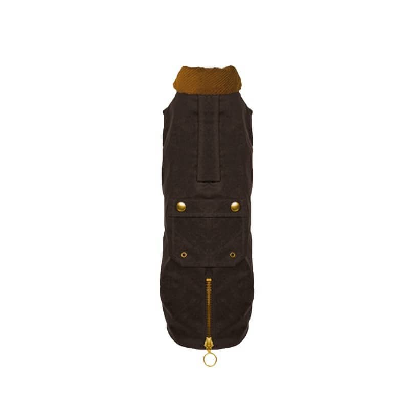 tQel dog trends - Wholesale Pet Coat - Dog - Barbour type Brown dog coat